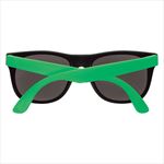 Black with Green Temples Back